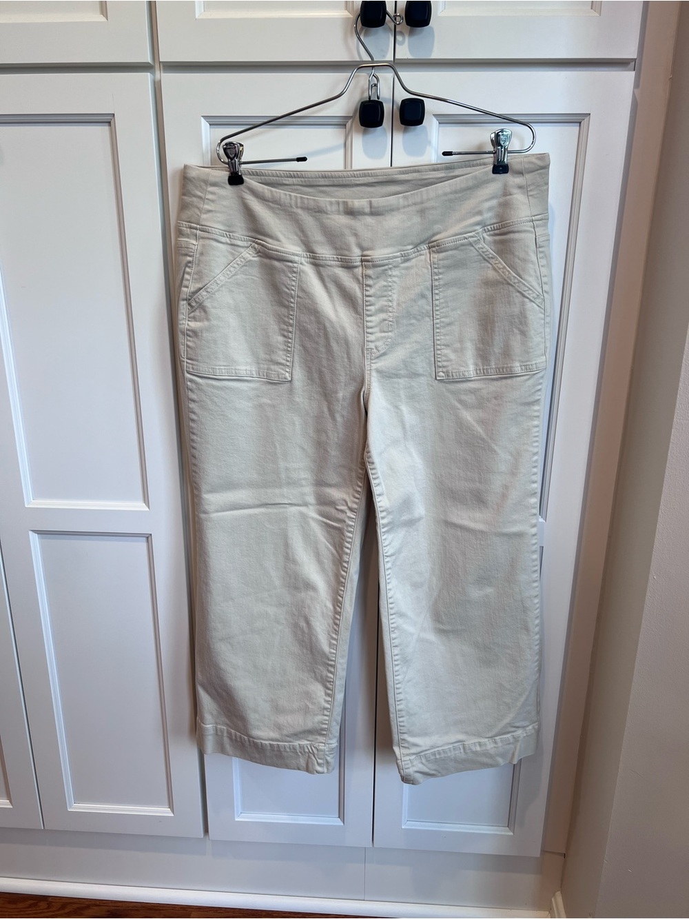 Belle by Kim Gravel Beige Cropped Pants 18W